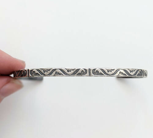 Sterling Silver Thick Wavy with Spaces