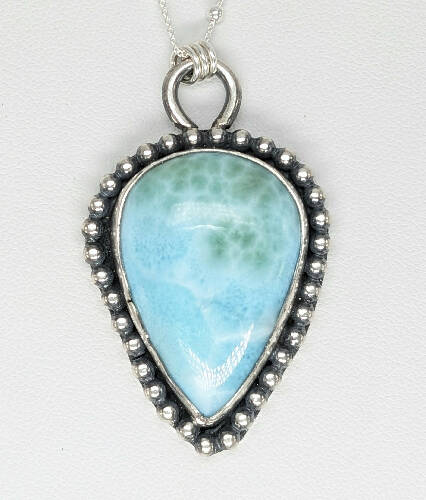 Statement Larimar Necklace