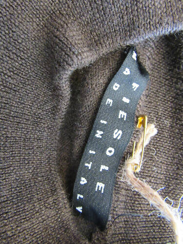 1980s Fiesole Brown Knit Mockneck Sweater