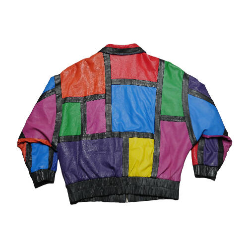 Avanti Colorblocked Leather Jacket