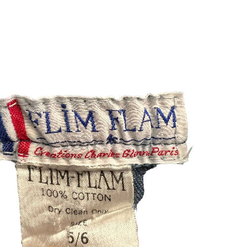 70's Flim Flam 2 Pcs Denim/ Yarn Set