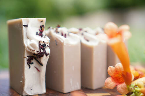 Hibiscus Soap (with Brazilian Purple Clay)