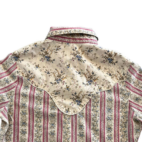 70's Wrangler Pearl Snap Dual Pattern Shirt