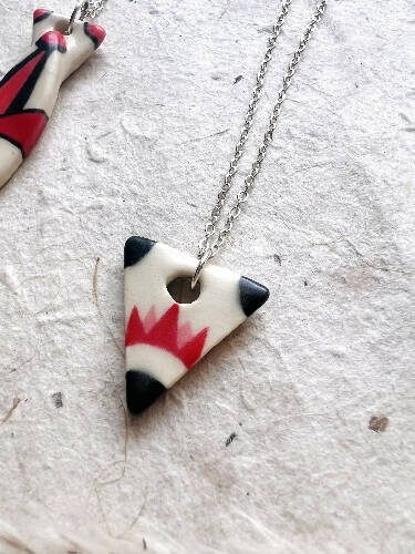 Tribal Ceramic Pendant