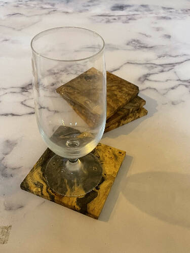 Buckeye Burl Coaster (package of 4)