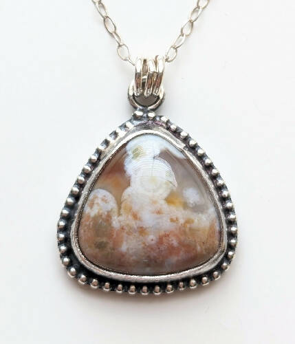 Sterling Silver Ocean Jasper Necklace