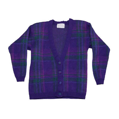 Pendleton Cardigan Sweater - Purple