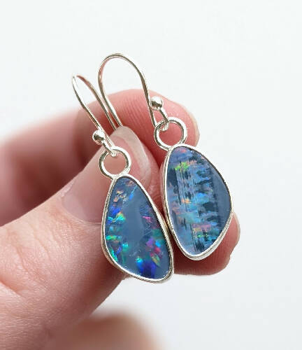Boulder Opal Dangle Earrings