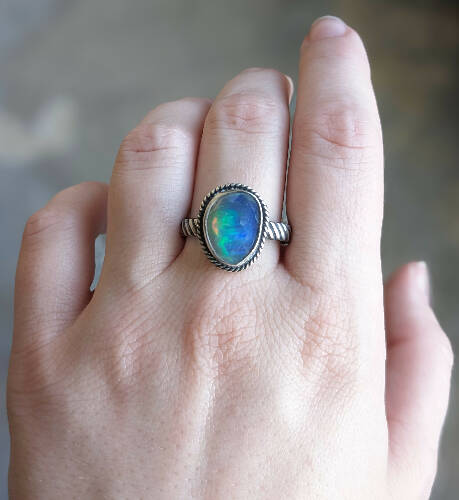 Opal Ring Size 10.5
