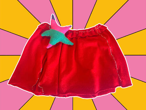 StarFish Cashmere Red Skirt