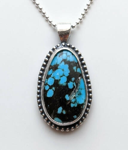 Speckled Turquoise Gemstone Necklace