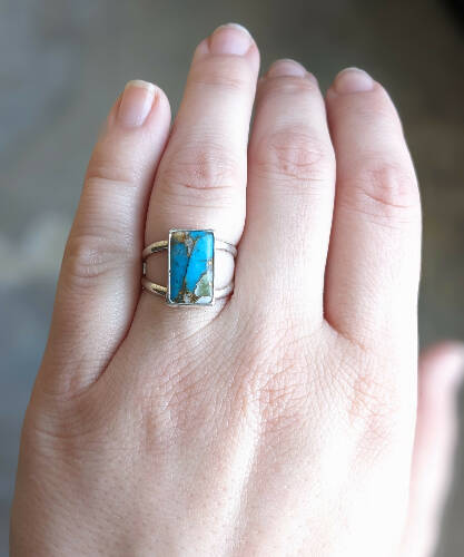 Mojave Turquoise Ring Size 5.5