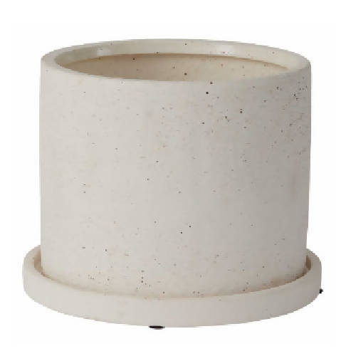 4.5'' Textured White Planter