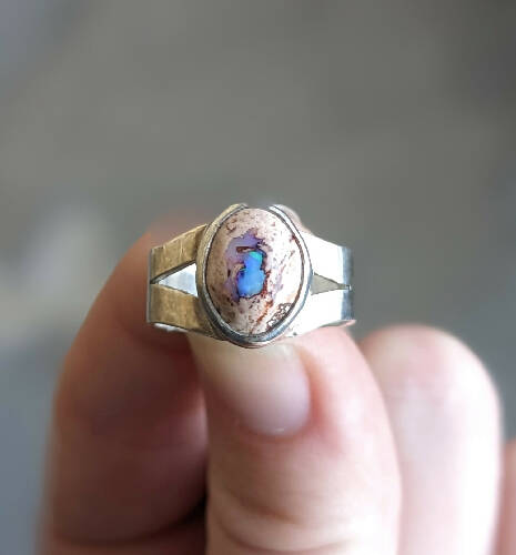 Boulder Opal Ring Size 5.5