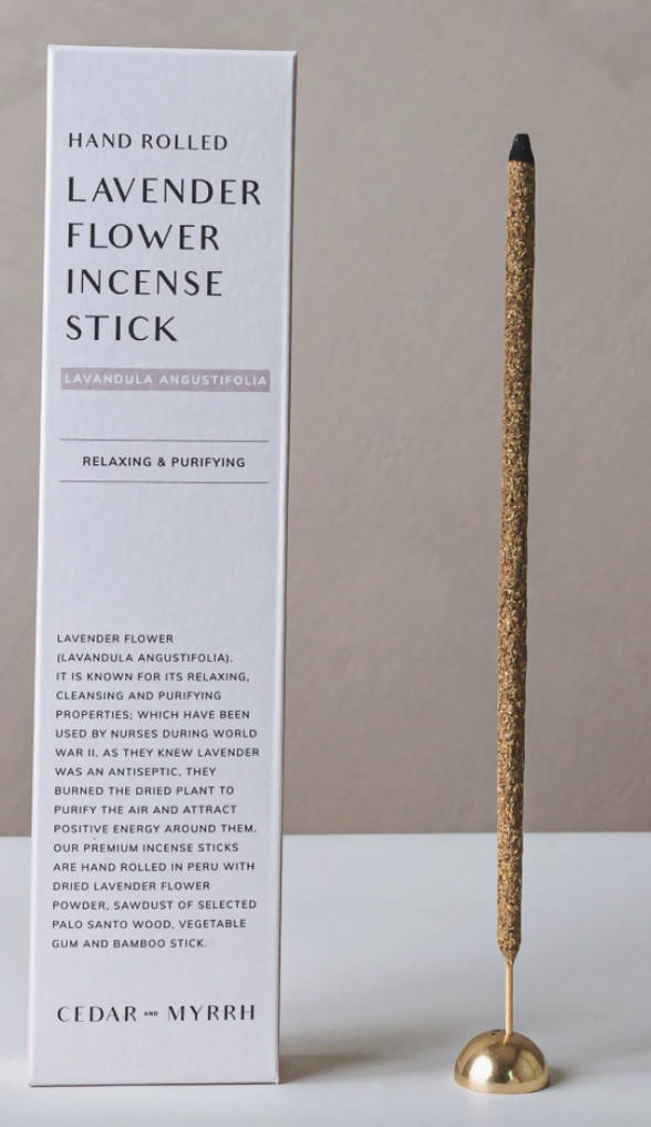 Hand Rolled Lavendar Incense Stick